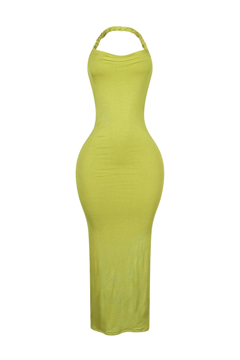Evelynn Twisted Halter Multi Way Maxi Dress